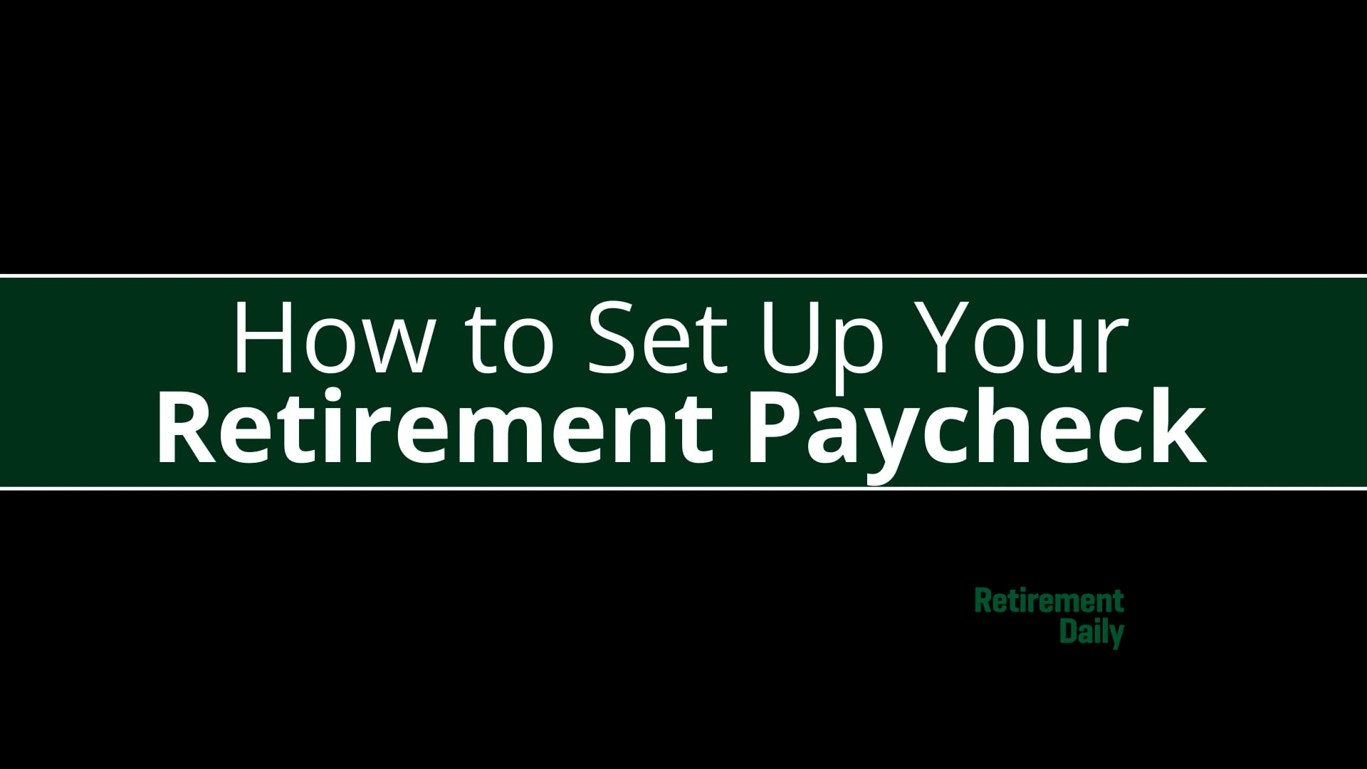 retirement paycheck setup 1920