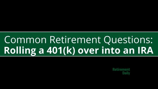 Rolling a 401k into an IRA