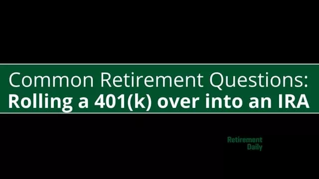 Rolling a 401k into an IRA