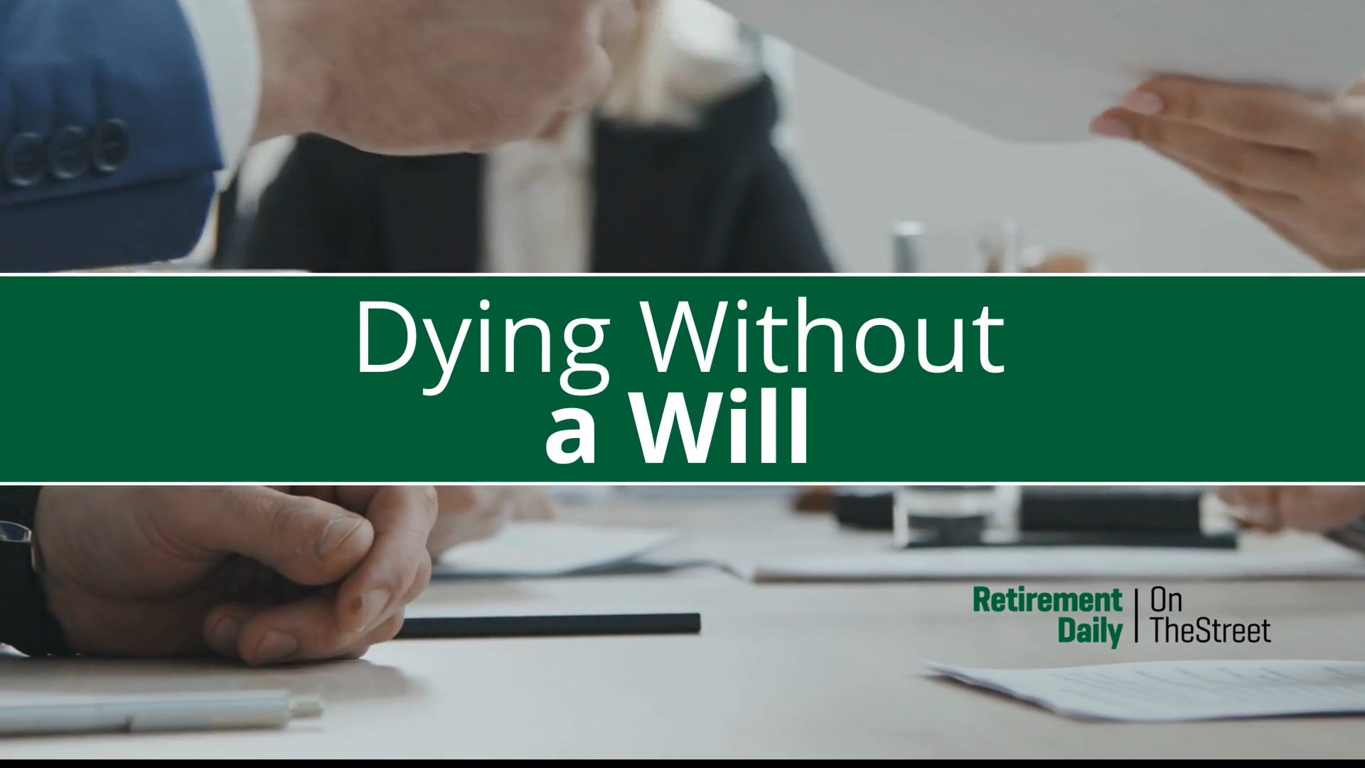 Dying Without A Will